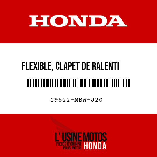 image de 19522-MBW-J20 FLEXIBLE, CLAPET DE RALENTI ACCELERE