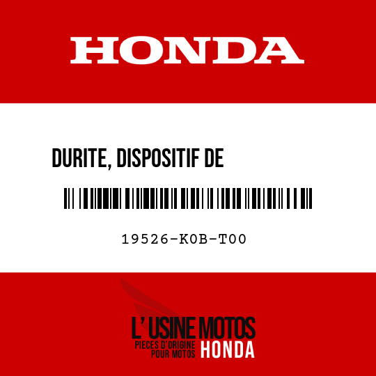 image de 19526-K0B-T00 DURITE, DISPOSITIF DE         REMPLISSAGE D'EAU