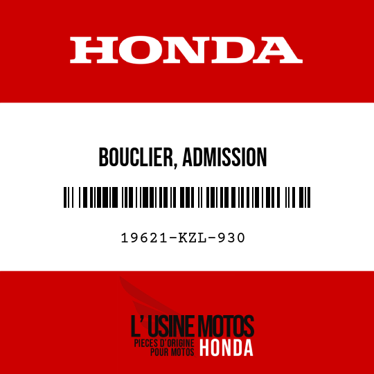 image de 19621-KZL-930 BOUCLIER, ADMISSION