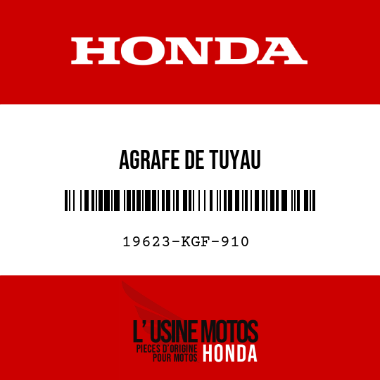 image de 19623-KGF-910 AGRAFE DE TUYAU