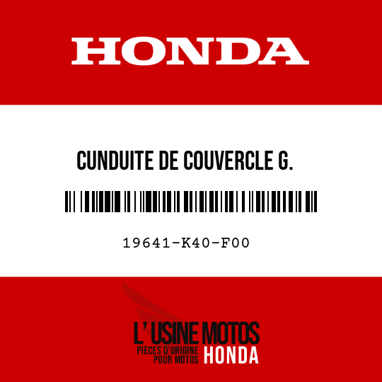 image de 19641-K40-F00 CUNDUITE DE COUVERCLE G.