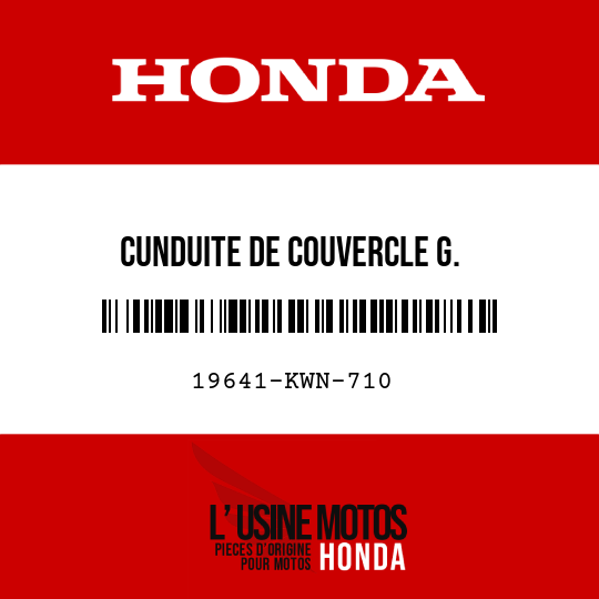 image de 19641-KWN-710 CUNDUITE DE COUVERCLE G.