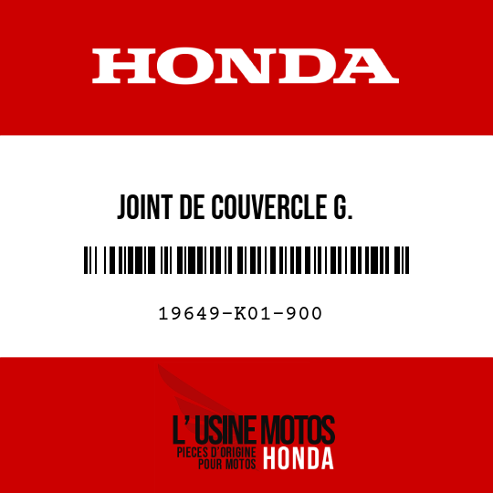 image de 19649-K01-900 JOINT DE COUVERCLE G.