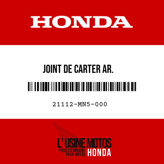image de 21112-MN5-000 JOINT DE CARTER AR.