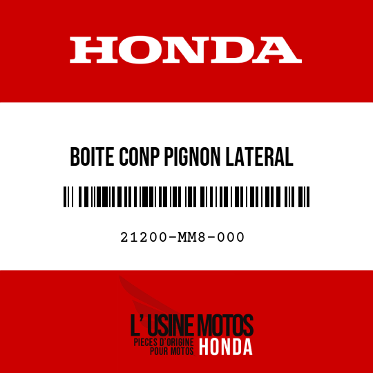 image de 21200-MM8-000 BOITE CONP PIGNON LATERAL