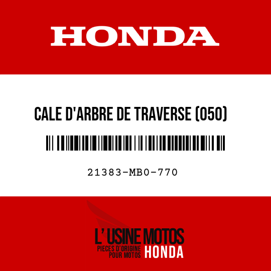 image de 21383-MB0-770 CALE D'ARBRE DE TRAVERSE (050)