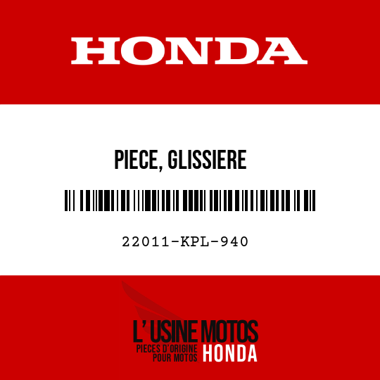 image de 22011-KPL-940 PIECE, GLISSIERE