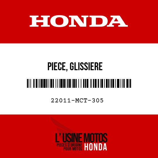 image de 22011-MCT-305 PIECE, GLISSIERE