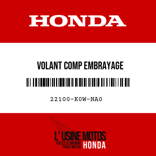 image de 22100-K0W-NA0 VOLANT COMP EMBRAYAGE