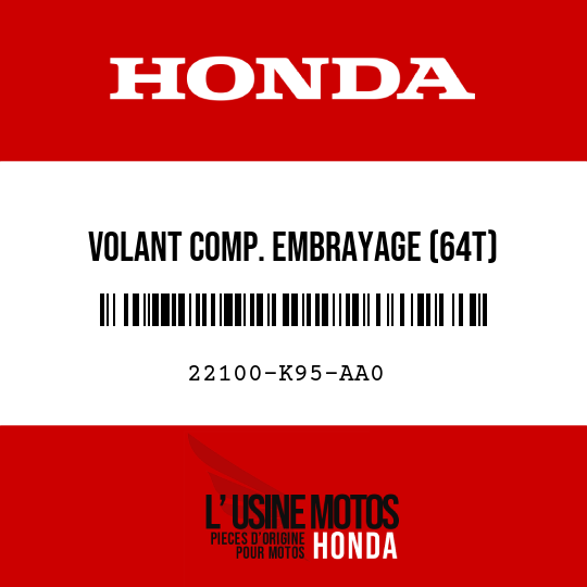 image de 22100-K95-AA0 VOLANT COMP. EMBRAYAGE (64T)