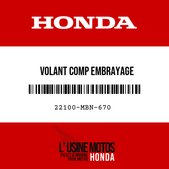 image de 22100-MBN-670 VOLANT COMP EMBRAYAGE