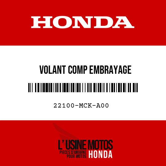 image de 22100-MCK-A00 VOLANT COMP EMBRAYAGE