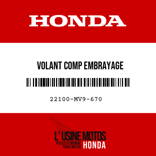 image de 22100-MV9-670 VOLANT COMP EMBRAYAGE