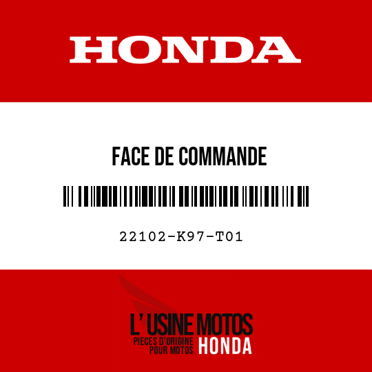 image de 22102-K97-T01 FACE DE COMMANDE