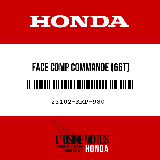 image de 22102-KRP-980 FACE COMP COMMANDE (66T)