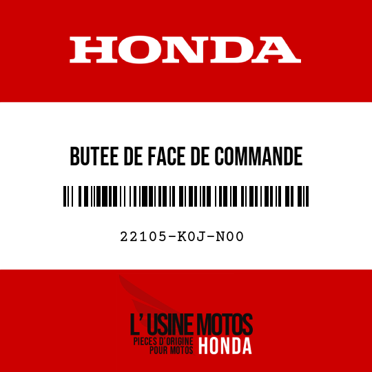 image de 22105-K0J-N00 BUTEE DE FACE DE COMMANDE