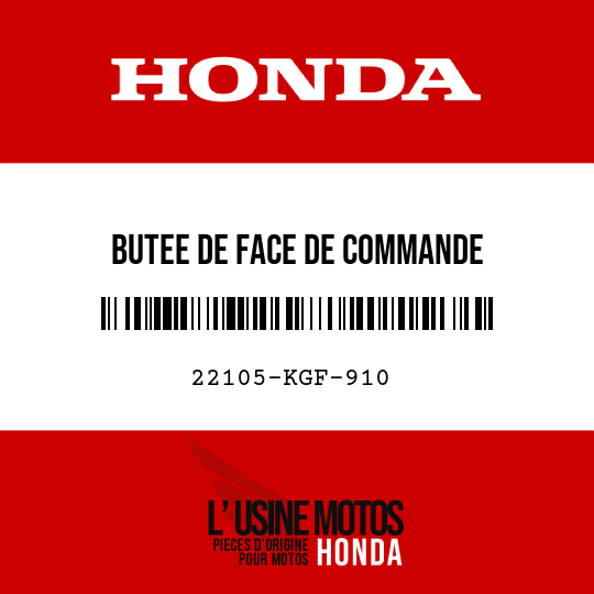image de 22105-KGF-910 BUTEE DE FACE DE COMMANDE