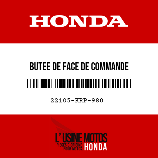 image de 22105-KRP-980 BUTEE DE FACE DE COMMANDE