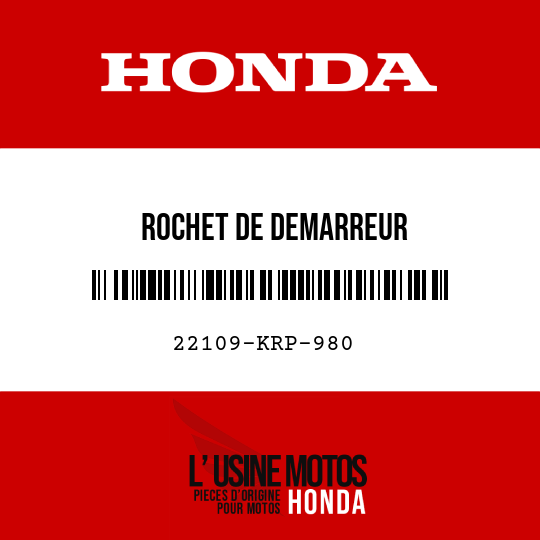image de 22109-KRP-980 ROCHET DE DEMARREUR