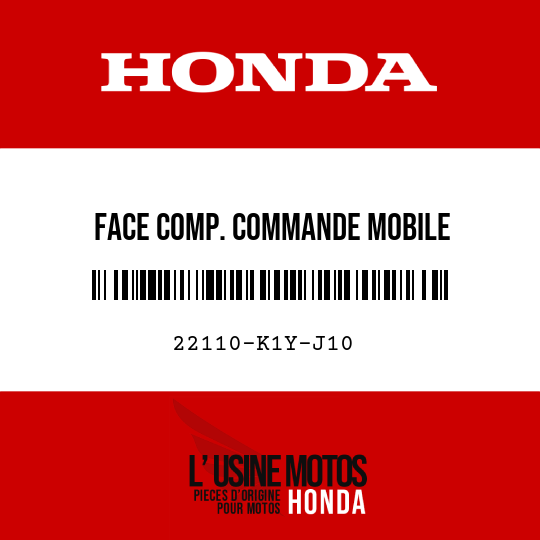 image de 22110-K1Y-J10 FACE COMP. COMMANDE MOBILE