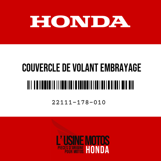 image de 22111-178-010 COUVERCLE DE VOLANT EMBRAYAGE