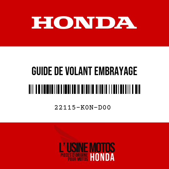 image de 22115-K0N-D00 GUIDE DE VOLANT EMBRAYAGE