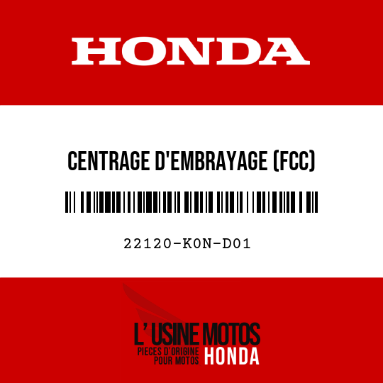 image de 22120-K0N-D01 CENTRAGE D'EMBRAYAGE (FCC)