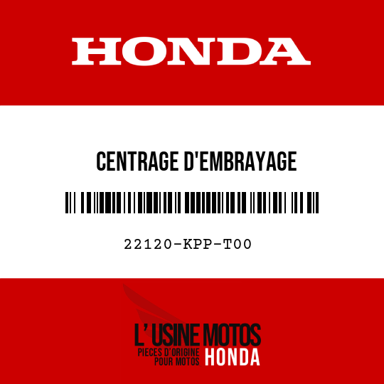 image de 22120-KPP-T00 CENTRAGE D'EMBRAYAGE