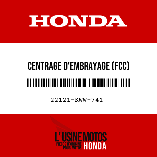 image de 22121-KWW-741 CENTRAGE D'EMBRAYAGE (FCC)