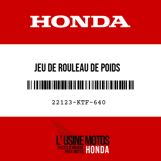 image de 22123-KTF-640 JEU DE ROULEAU DE POIDS