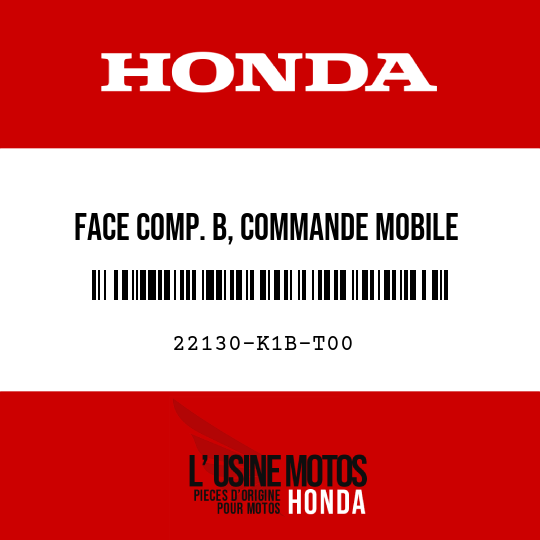 image de 22130-K1B-T00 FACE COMP. B, COMMANDE MOBILE