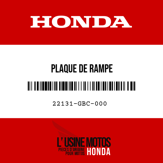 image de 22131-GBC-000 PLAQUE DE RAMPE