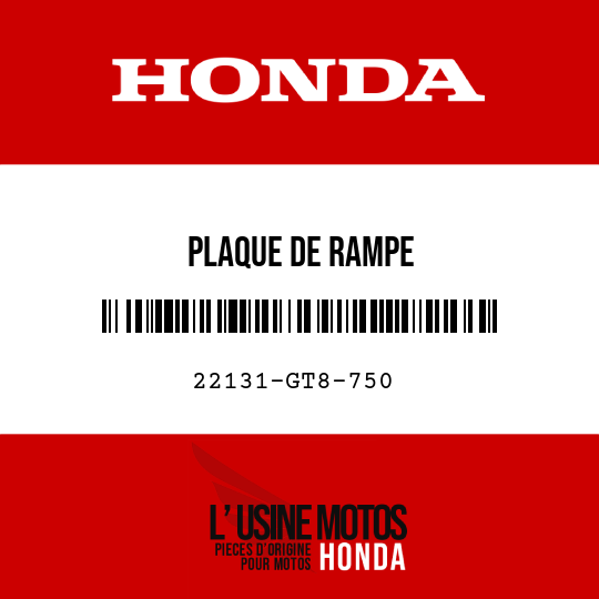 image de 22131-GT8-750 PLAQUE DE RAMPE