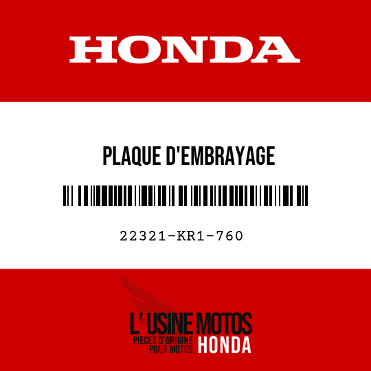 image de 22321-KR1-760 PLAQUE D'EMBRAYAGE