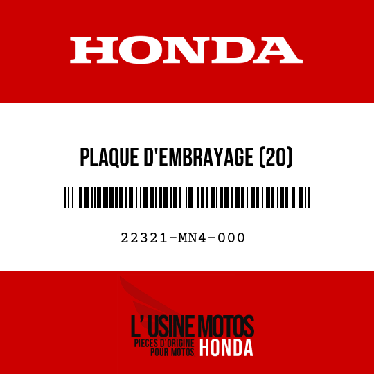 image de 22321-MN4-000 PLAQUE D'EMBRAYAGE (20)