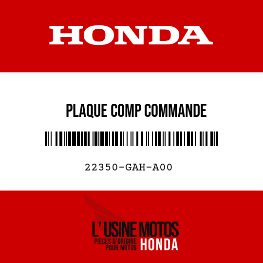 image de 22350-GAH-A00 PLAQUE COMP COMMANDE
