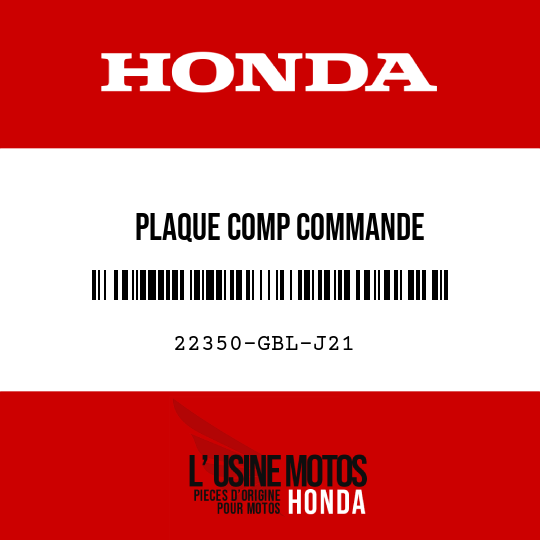 image de 22350-GBL-J21 PLAQUE COMP COMMANDE