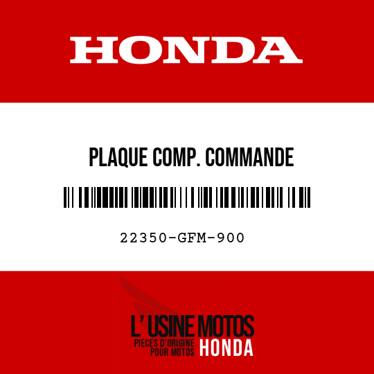 image de 22350-GFM-900 PLAQUE COMP. COMMANDE