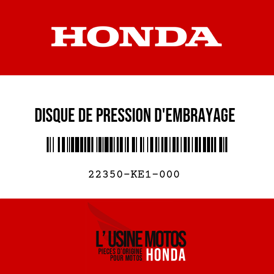image de 22350-KE1-000 DISQUE DE PRESSION D'EMBRAYAGE