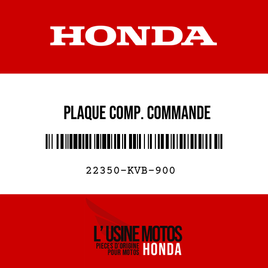 image de 22350-KVB-900 PLAQUE COMP. COMMANDE