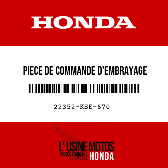 image de 22352-KSE-670 PIECE DE COMMANDE D'EMBRAYAGE