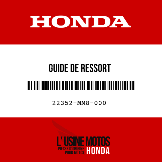 image de 22352-MM8-000 GUIDE DE RESSORT