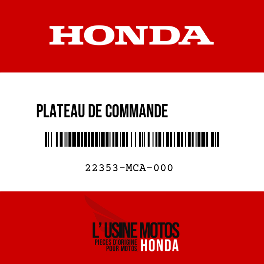 image de 22353-MCA-000 PLATEAU DE COMMANDE           D'EMBRAYAGE