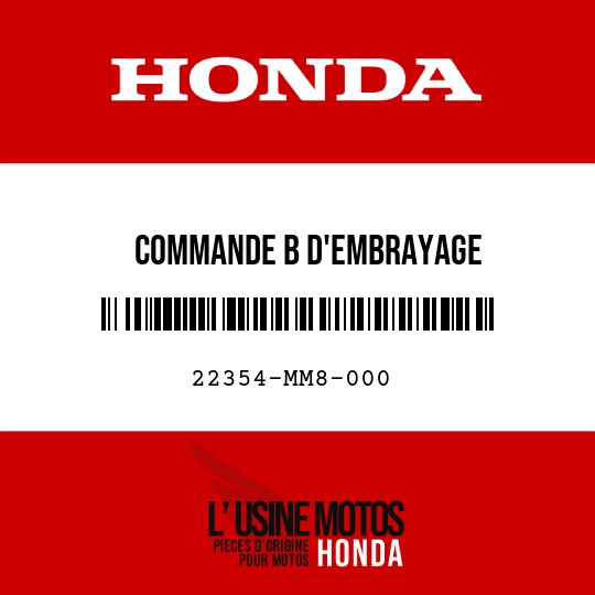 image de 22354-MM8-000 COMMANDE B D'EMBRAYAGE