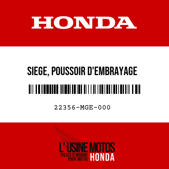 image de 22356-MGE-000 SIEGE, POUSSOIR D'EMBRAYAGE