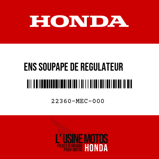image de 22360-MEC-000 ENS SOUPAPE DE REGULATEUR    D'EMBRAYAGE