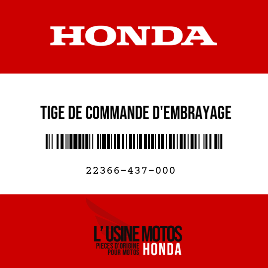 image de 22366-437-000 TIGE DE COMMANDE D'EMBRAYAGE
