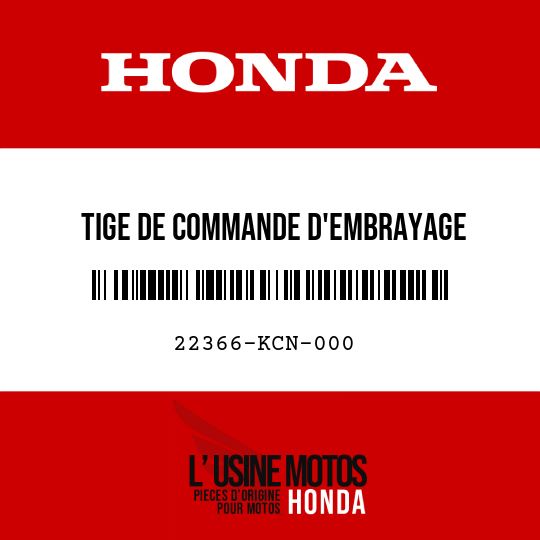 image de 22366-KCN-000 TIGE DE COMMANDE D'EMBRAYAGE