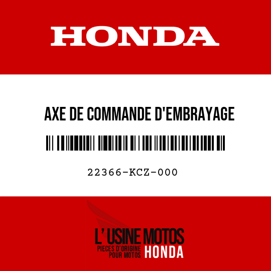 image de 22366-KCZ-000 AXE DE COMMANDE D'EMBRAYAGE