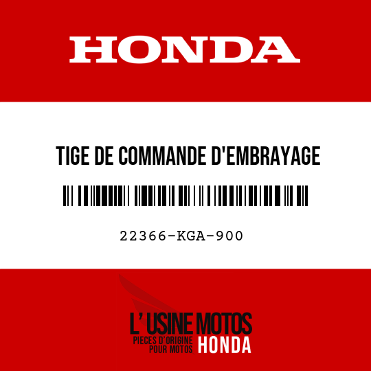 image de 22366-KGA-900 TIGE DE COMMANDE D'EMBRAYAGE